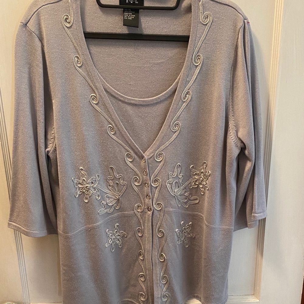 Elegant Embroidered Button Down Shirt